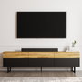 Hanah Home Soporte para TV Negro y Roble